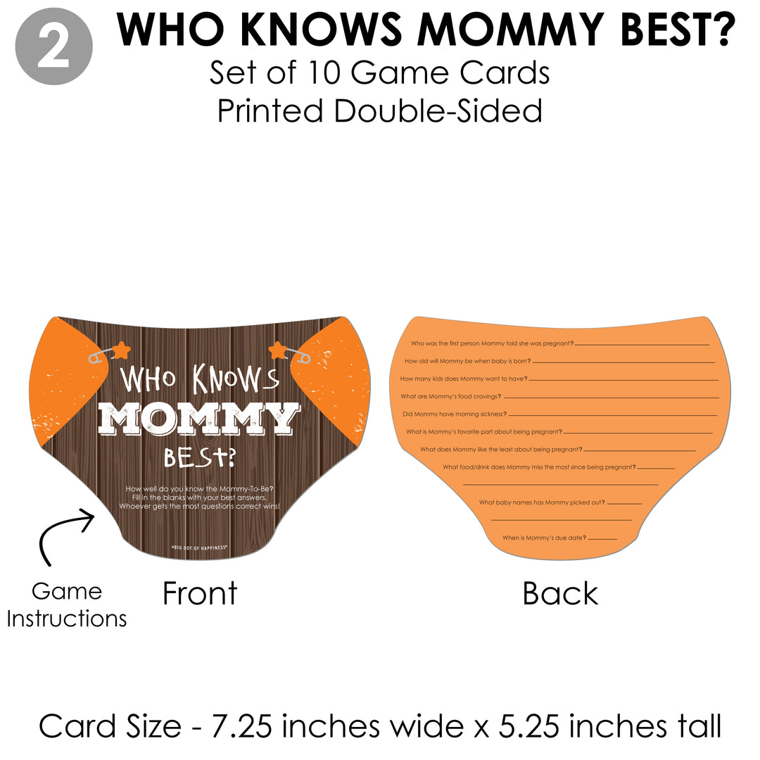 Gone Hunting - 4 Deer Hunting Camo Baby Shower Games - 10 Cards Each - Gamerific Bundle
