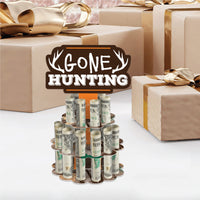 Gone Hunting - DIY Deer Hunting Camo Birthday Party Money Holder Gift - Cash Cake