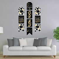 Goodbye High School, Hello College - Hanging Vertical Paper Door Banners - Graduation Party Wall Decoration Kit - Indoor Door Decor