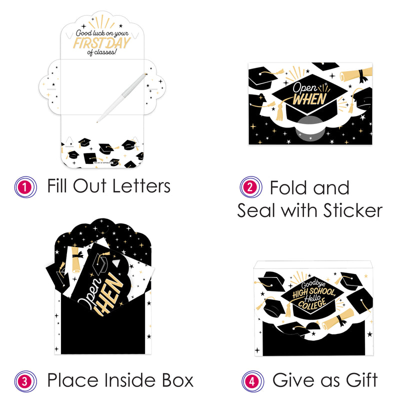 goodbye-high-school-hello-college-graduation-cards-gift-box-kit-open-when-letters-set-of-8-bigdotofhappiness-com-big-dot-of-happiness-llc