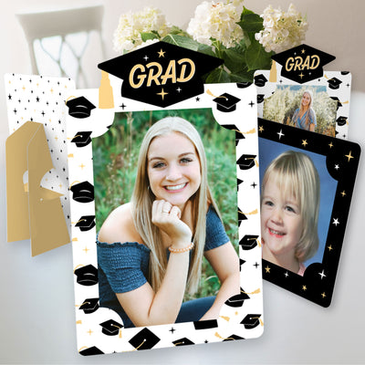 Goodbye High School, Hello College - Graduation Party 4x6 Picture Display - Paper Photo Frames - Set of 12