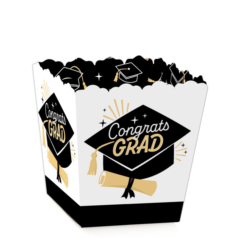 Goodbye High School, Hello College - Party Mini Favor Boxes - Graduation Party Treat Candy Boxes - Set of 12