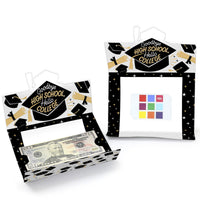 Goodbye High School, Hello College - Graduation Party Money and Gift Card Holders - Set of 8