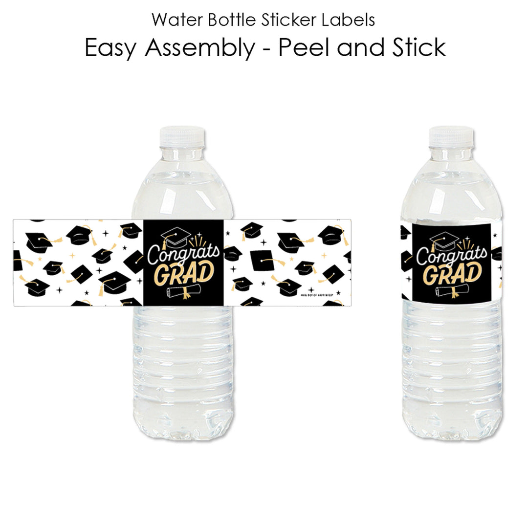 Goodbye High School, Hello College - Graduation Party Water Bottle Sticker Labels - Set of 20