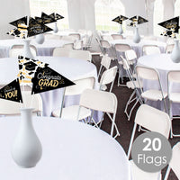 Goodbye High School, Hello College Pennant Flag Centerpieces - 20 Ct