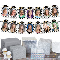 Goodbye High School, Hello College - DIY Graduation Party Decor - K-12 School Picture Display - Photo Banner