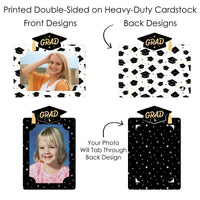 Goodbye High School, Hello College - Graduation Party Picture Centerpiece Sticks - Photo Table Toppers - 15 Pieces