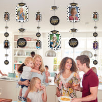 Goodbye High School, Hello College - Graduation Party DIY Backdrop Decor - Hanging Vertical Photo Garland - 35 Pieces