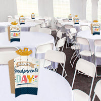 Happy Grandparents Day - Table Decorations - Grandma & Grandpa Party Fold and Flare Centerpieces - 10 Count