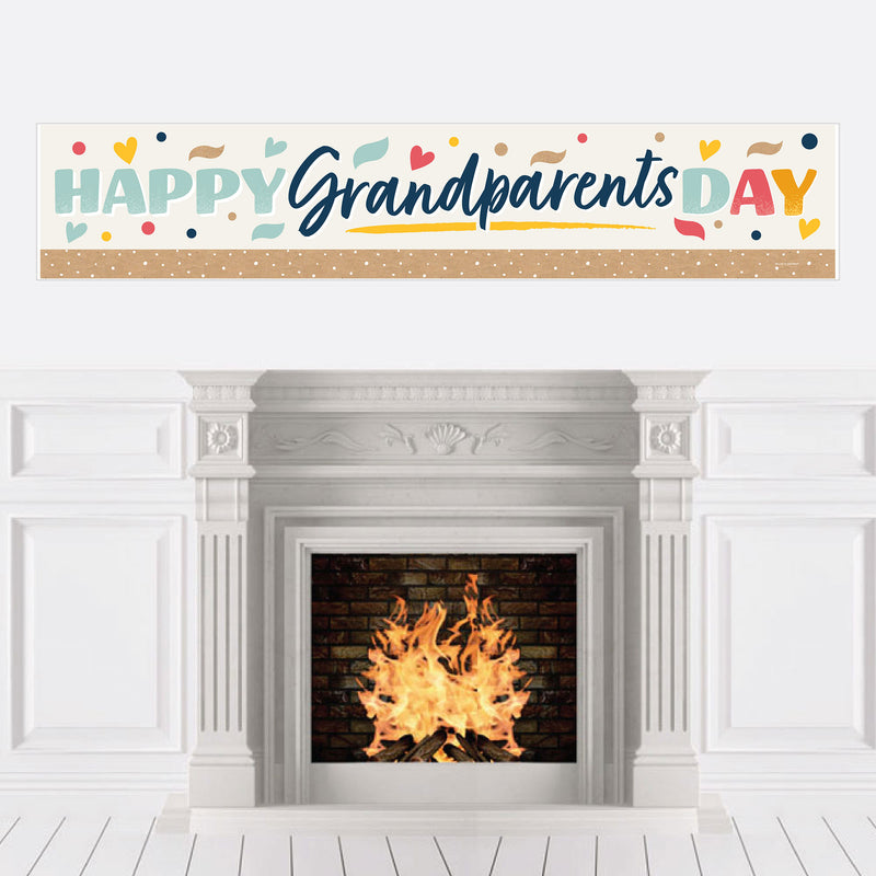 Happy Grandparents Day - Grandma & Grandpa Party Decorations Party Banner