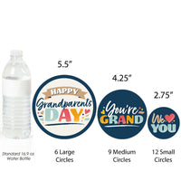 Happy Grandparents Day - Grandma & Grandpa Party Giant Circle Confetti - Party Decorations - Large Confetti 27 Count