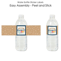 Happy Grandparents Day - Grandma & Grandpa Party Water Bottle Sticker Labels - Set of 20