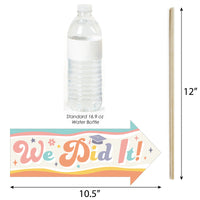 Funny Groovy Grad - Hippie Graduation Party Photo Booth Props Kit - 10 Piece