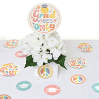 Groovy Grad - Hippie Graduation Party Giant Circle Confetti - Party Decorations - Large Confetti 27 Count