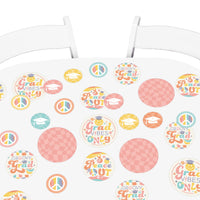Groovy Grad - Hippie Graduation Party Giant Circle Confetti - Party Decorations - Large Confetti 27 Count