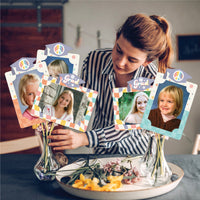 Groovy Grad - Hippie Graduation Party Picture Centerpiece Sticks - Photo Table Toppers - 15 Pieces