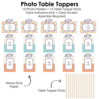 Groovy Grad - Hippie Graduation Party Picture Centerpiece Sticks - Photo Table Toppers - 15 Pieces