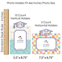 Groovy Grad - Hippie Graduation Party Picture Centerpiece Sticks - Photo Table Toppers - 15 Pieces
