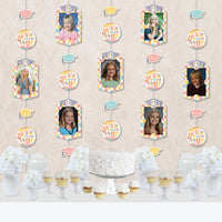 Groovy Grad - Hippie Graduation Party DIY Backdrop Decor - Hanging Vertical Photo Garland - 35 Pieces
