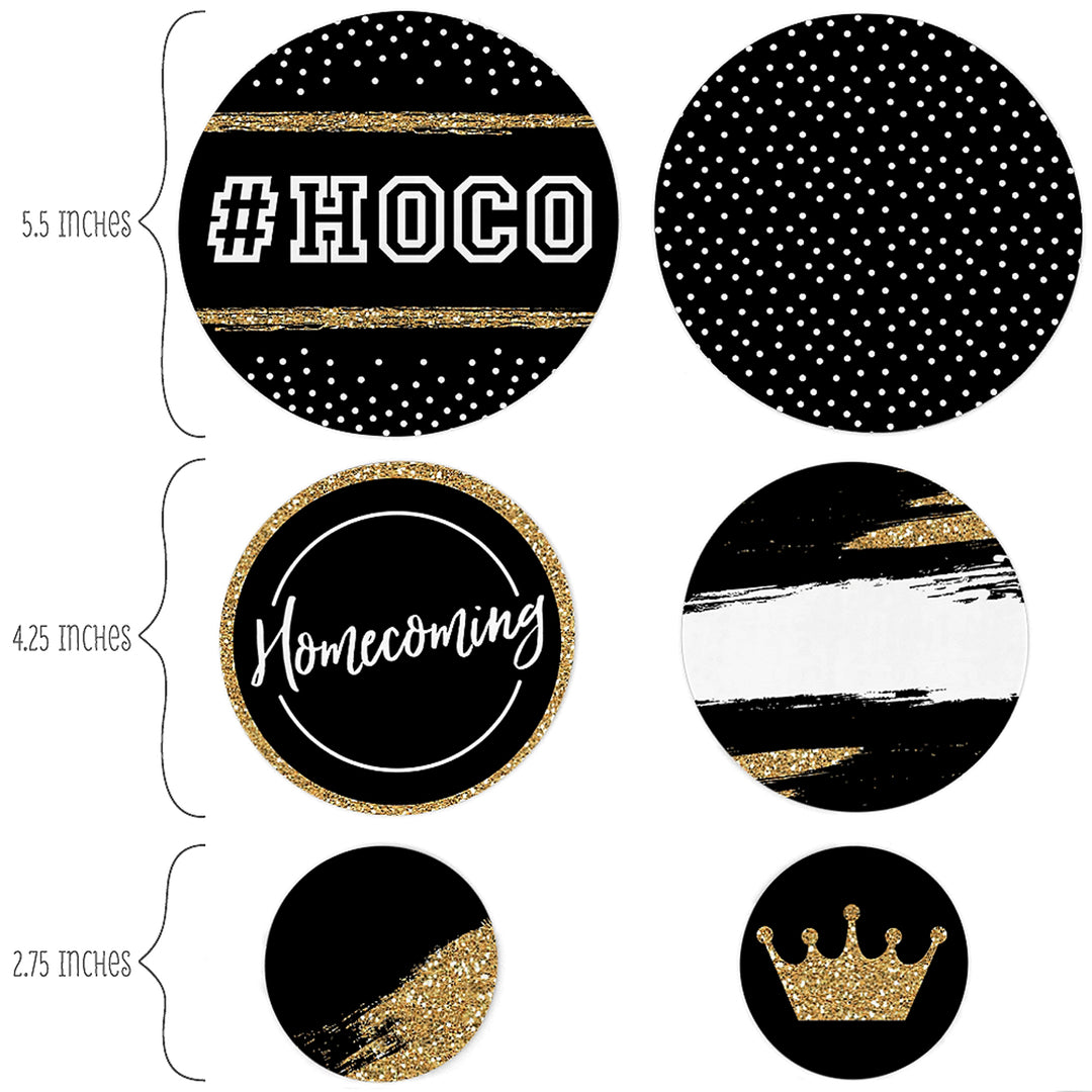 HOCO Dance - Homecoming Giant Circle Confetti - HOCO Dance Decorations - Large Confetti 27 Count