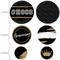HOCO Dance - Homecoming Giant Circle Confetti - HOCO Dance Decorations - Large Confetti 27 Count