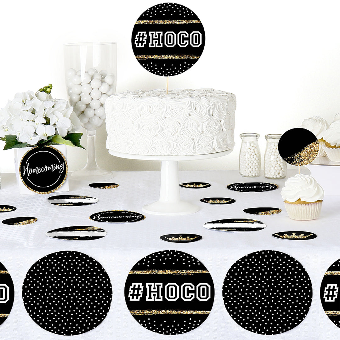 HOCO Dance - Homecoming Giant Circle Confetti - HOCO Dance Decorations - Large Confetti 27 Count