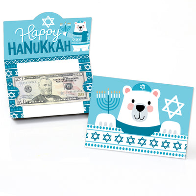 Hanukkah Bear - Chanukah Holiday Sweater Party Money and Gift Card Holders - Set of 8