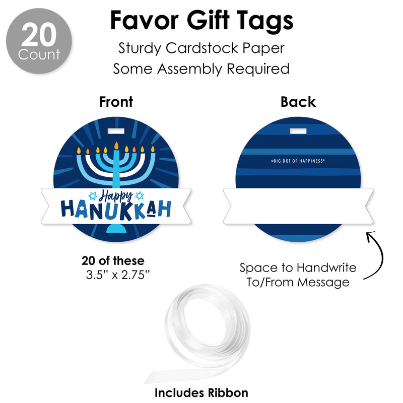 Hanukkah Menorah - Chanukah Holiday Party Favors and Cupcake Kit - Fabulous Favor Party Pack - 100 Pieces