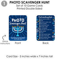 Hanukkah Menorah - 4 Chanukah Holiday Party Games - 10 Cards Each - Gamerific Bundle