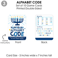 Hanukkah Menorah - 4 Chanukah Holiday Party Games - 10 Cards Each - Gamerific Bundle