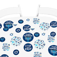 Hanukkah Menorah - Chanukah Holiday Party Giant Circle Confetti - Party Decorations - Large Confetti 27 Count