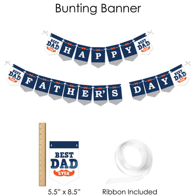 Happy Father's Day - We Love Dad Party Supplies - Banner Decoration Kit - Fundle Bundle
