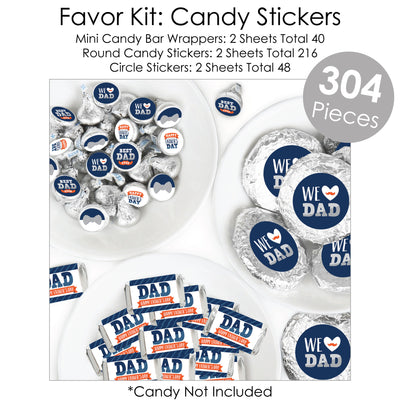 Happy Father's Day - We Love Dad Party Supplies - Banner Decoration Kit - Fundle Bundle
