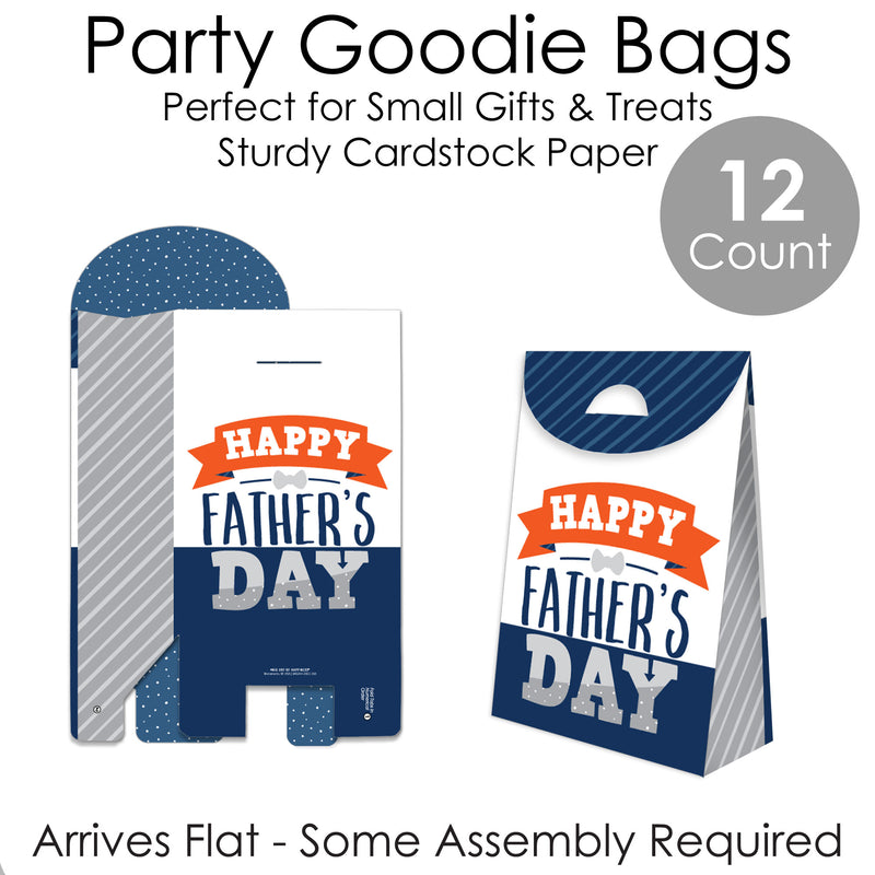 Happy Father's Day We Love Dad Gift Favor Bags Party Goodie Boxes