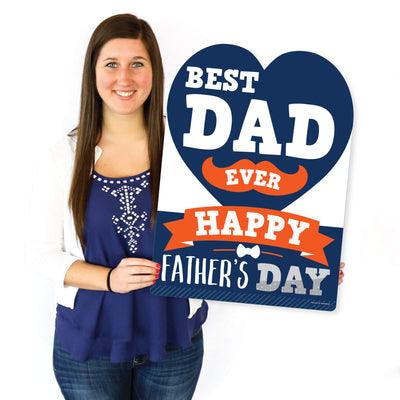 Happy Father's Day - Party Decorations - We Love Dad Party Welcome Yard Sign