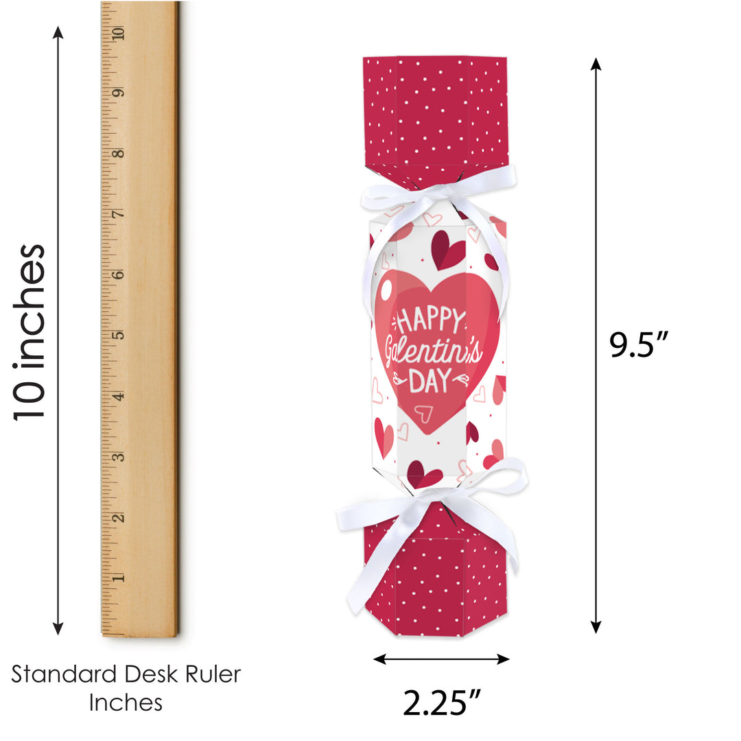 Happy Galentine’s Day - No Snap Valentine’s Day Party Table Favors - DIY Cracker Boxes - Set of 12