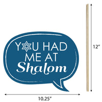 Happy Hanukkah - Chanukah Photo Booth Props Kit - 20 Count
