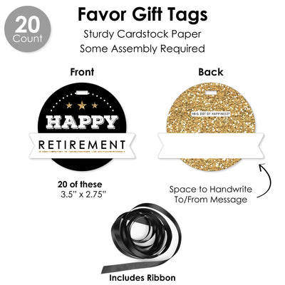 Happy Retirement - Retirement Party Favors and Cupcake Kit - Fabulous Favor Party Pack - 100 Pieces
