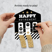 Happy Retirement - Retirement Party Game Pickle Cards - Pull Tabs 3-in-a-Row - Set of 12