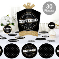 Happy Retirement - Retirement Party Decor and Confetti - Terrific Table Centerpiece Kit - Set of 30