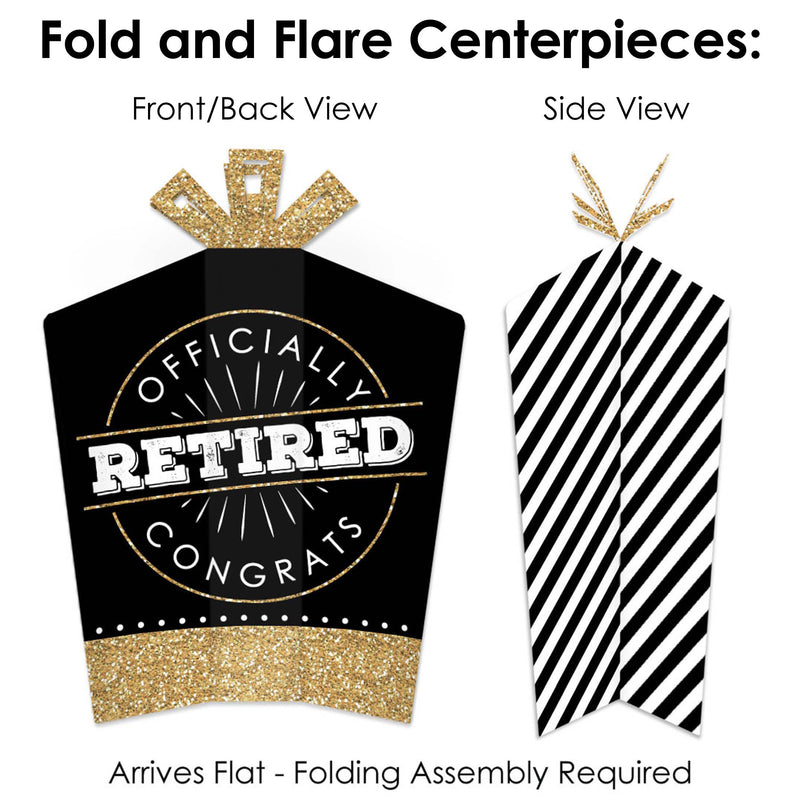 Happy Retirement - Retirement Party Decor and Confetti - Terrific Table Centerpiece Kit - Set of 30