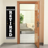 Happy Retirement - Retirement Party Front Door Decoration - Vertical Banner