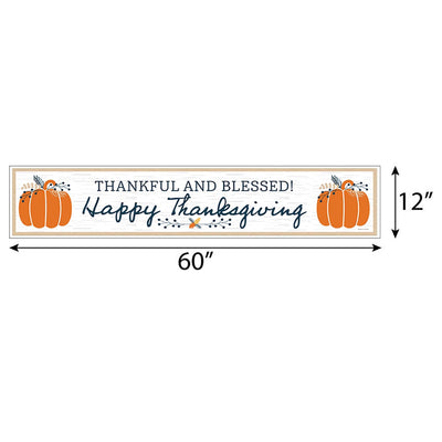 Happy Thanksgiving - Fall Harvest Party Banner