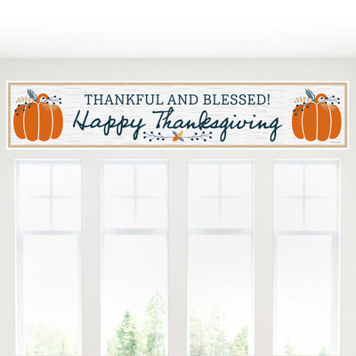 Happy Thanksgiving - Fall Harvest Party Banner