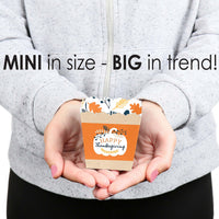 Happy Thanksgiving - Party Mini Favor Boxes - Fall Harvest Party Treat Candy Boxes - Set of 12