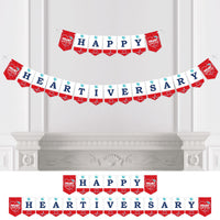 Happy Heartiversary - CHD Awareness Bunting Banner - Party Decorations - Happy Heartiversary