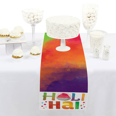 Holi Hai - Petite Festival of Colors Party Paper Table Runner - 12 x 60 inches