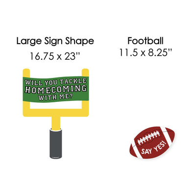 Homecoming Proposal - Yard Sign & Outdoor Lawn Decorations - Homecoming Proposal Yard Signs - Set of 8