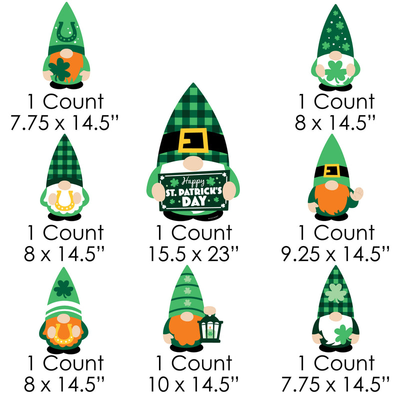 Irish Gnomes - Yard Sign and Outdoor Lawn Decorations - St. Patrick&