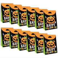 Jack-O'-Lantern Halloween - Kids Halloween Gift Favor Bags - Party Goodie Boxes - Set of 12